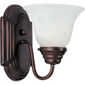 Maxim Lighting Maxim Lighting 8011MROI Essentials 1-Light Wall Sconce with Marble Glass - Oil Rubbed Bronze 8011MROI